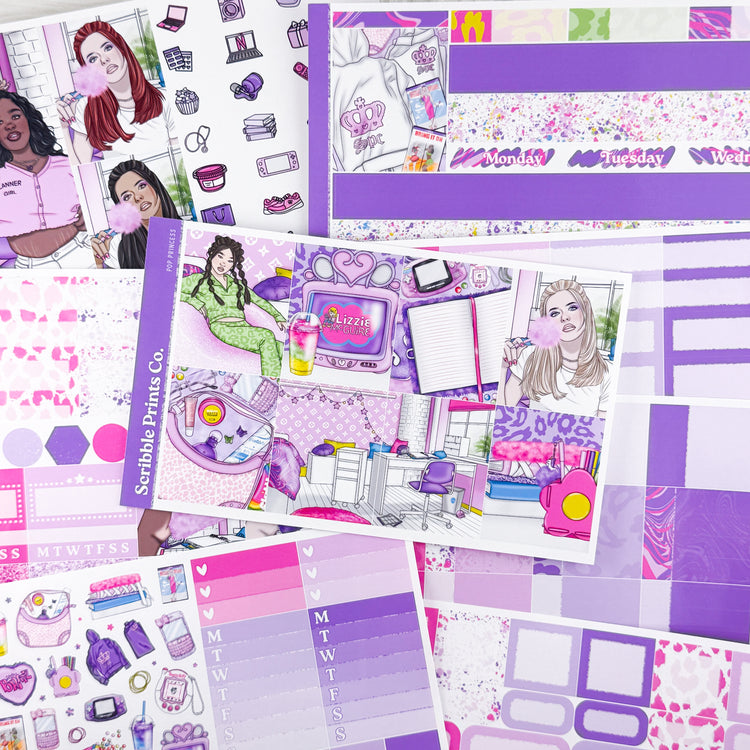 Pop Princess – Glossy Weekly Planner Kit