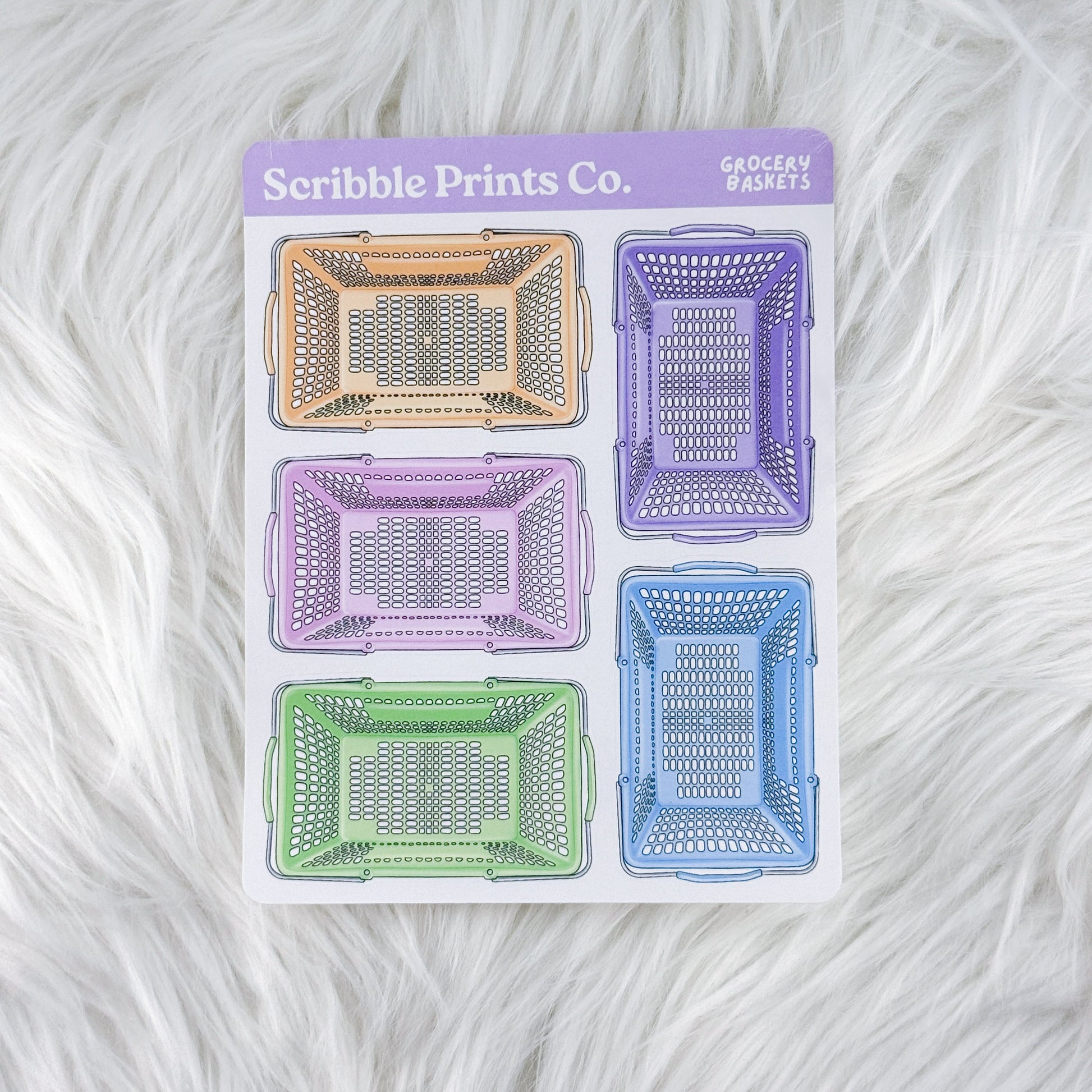 Grocery Baskets – Deco // Matte Journal Stickers