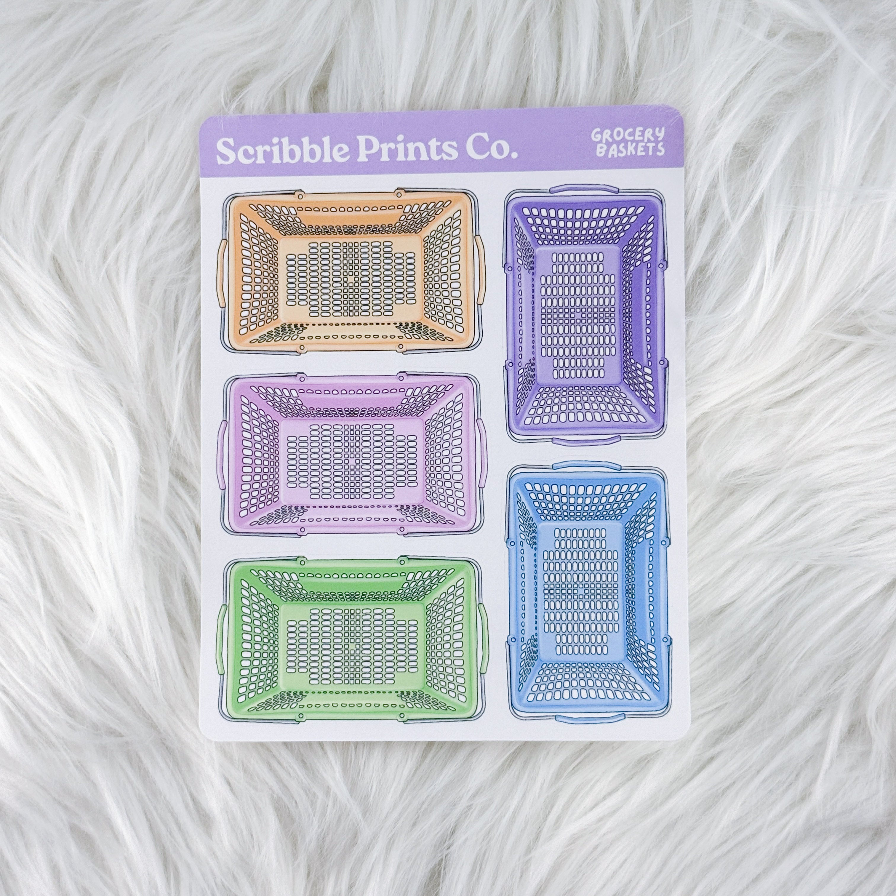 Grocery Baskets – Deco // Matte Journal Stickers