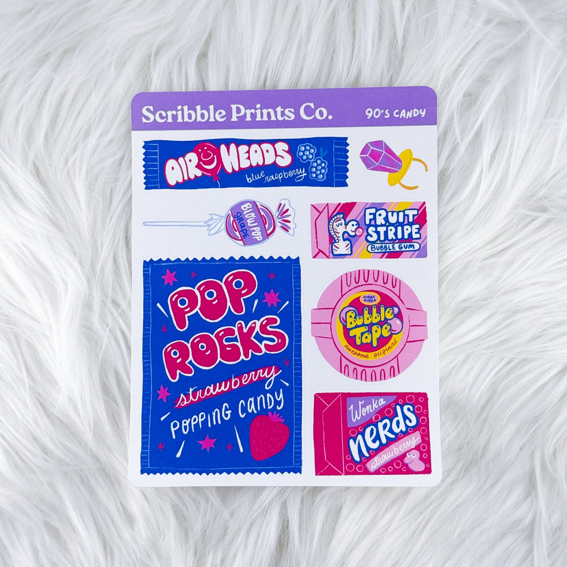 90's Candy – Deco // Matte Journal Stickers