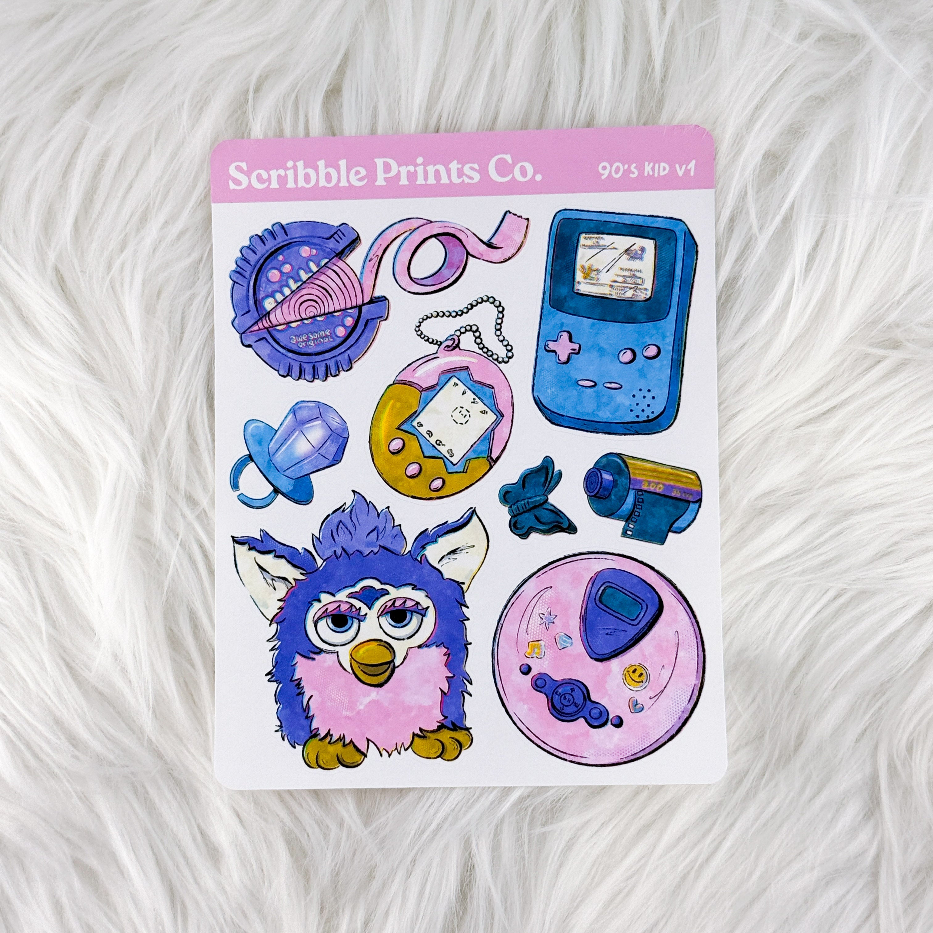 90's Kid V1 – Deco // Matte Journal Stickers