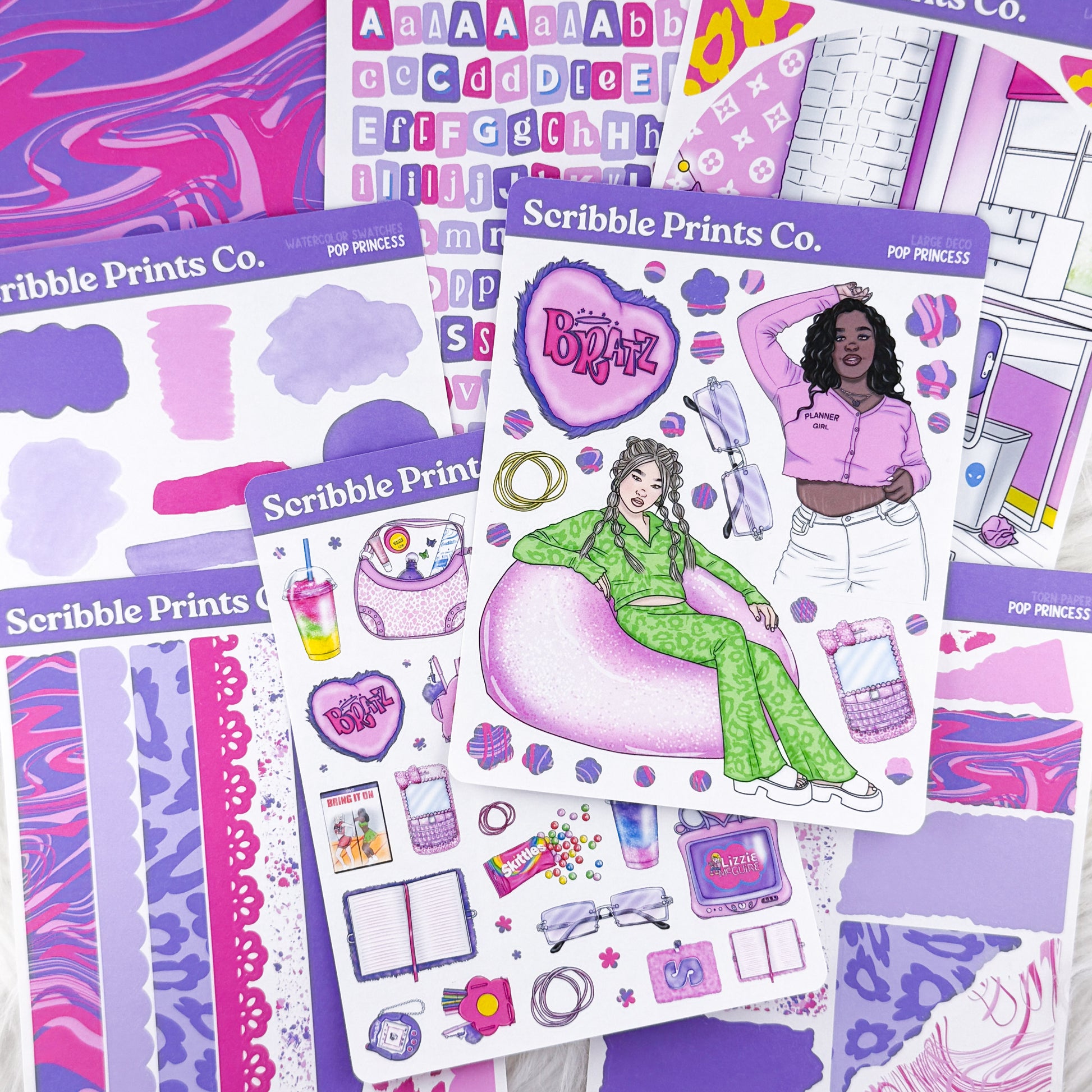 Pop Princess – Journal Essentials Collection // Matte Stickers