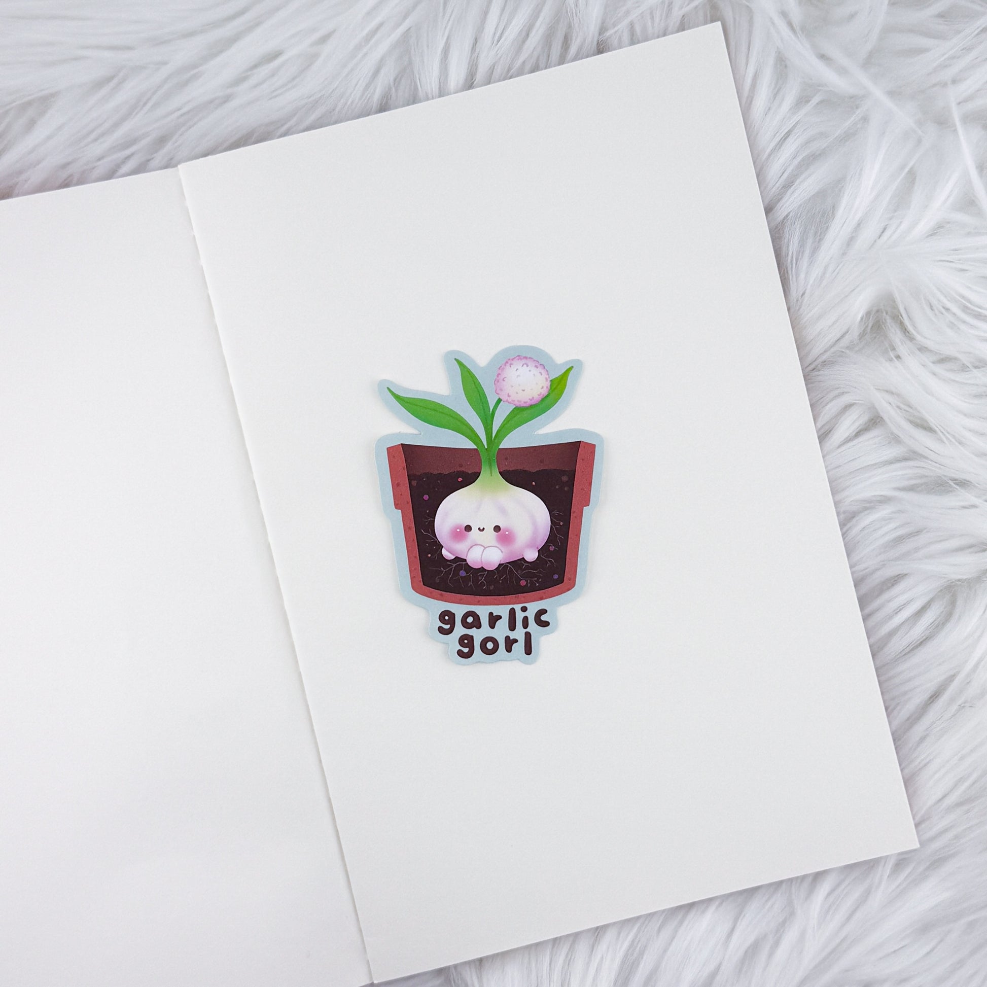 Garlic Gorl – Journal Deco // Matte Sticker