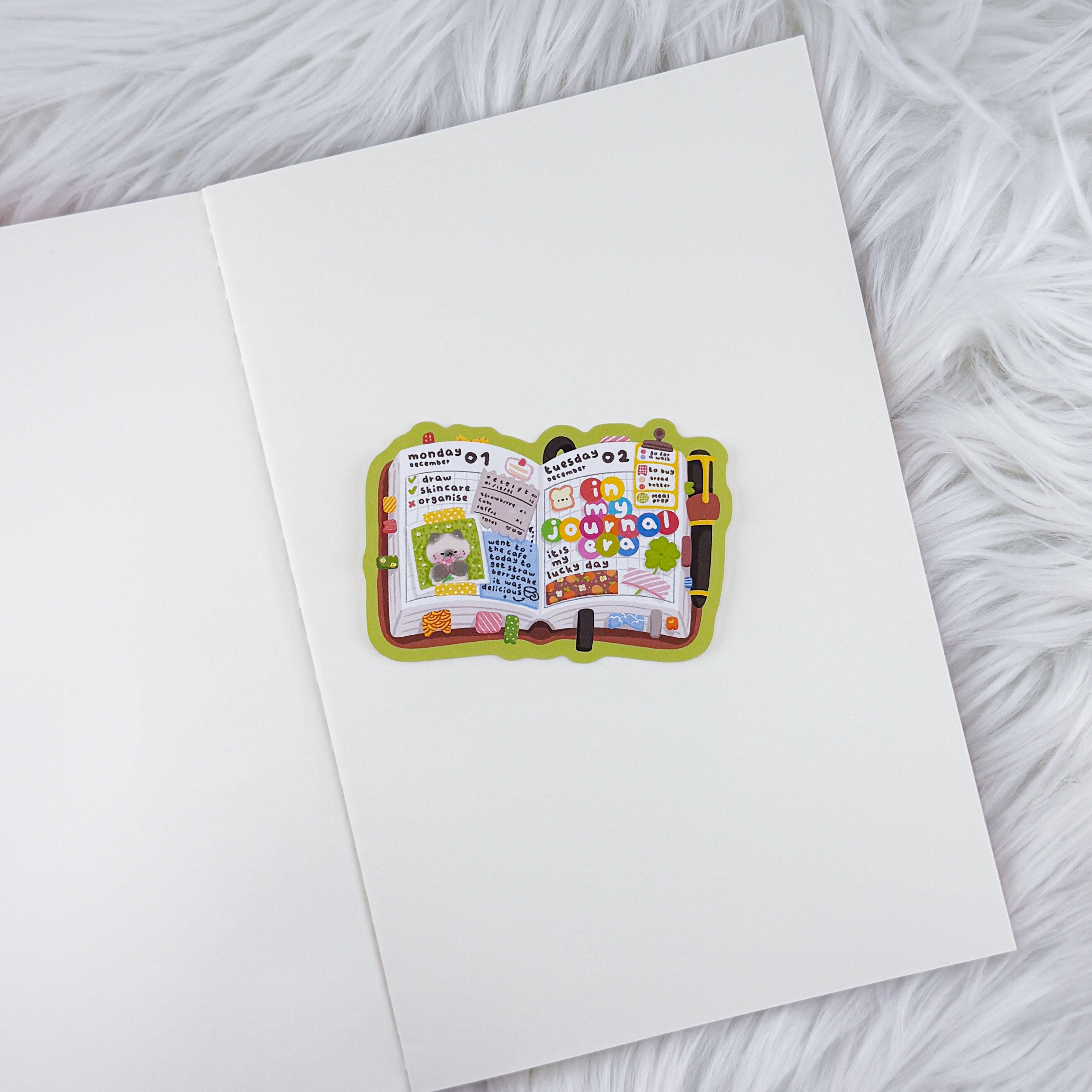 Journal Era // Large Matte Deco Sticker for Journals