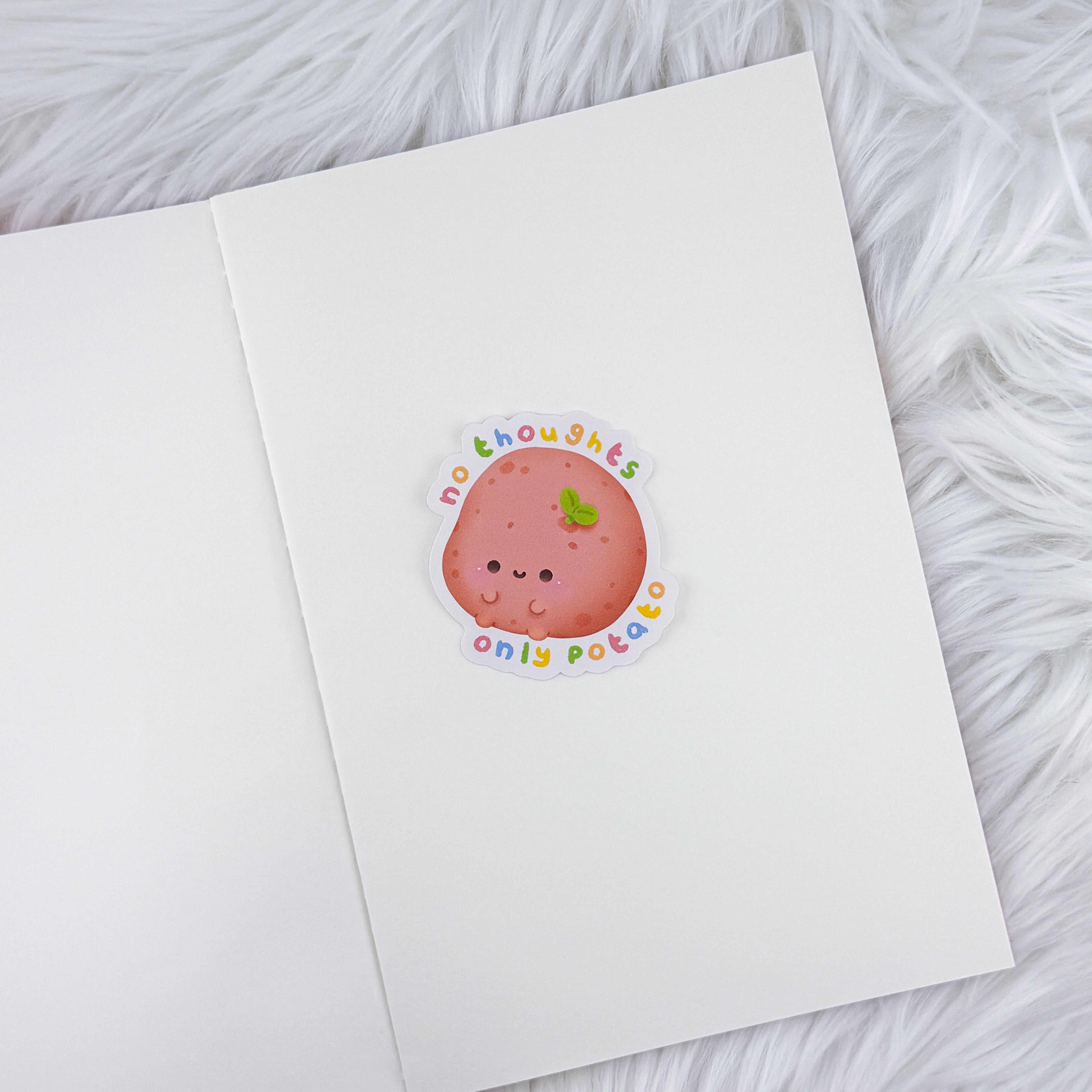Only Potato // Large Matte Deco Sticker for Journals