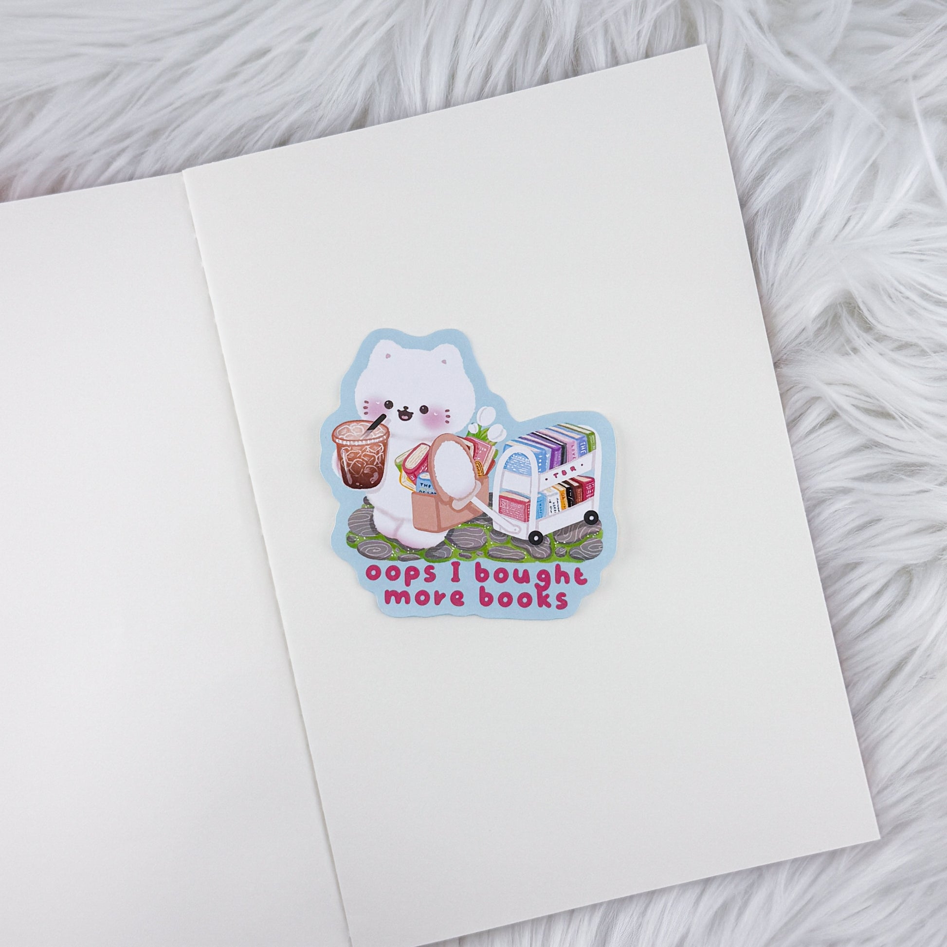 Oops More Books – Journal Deco // Matte Sticker