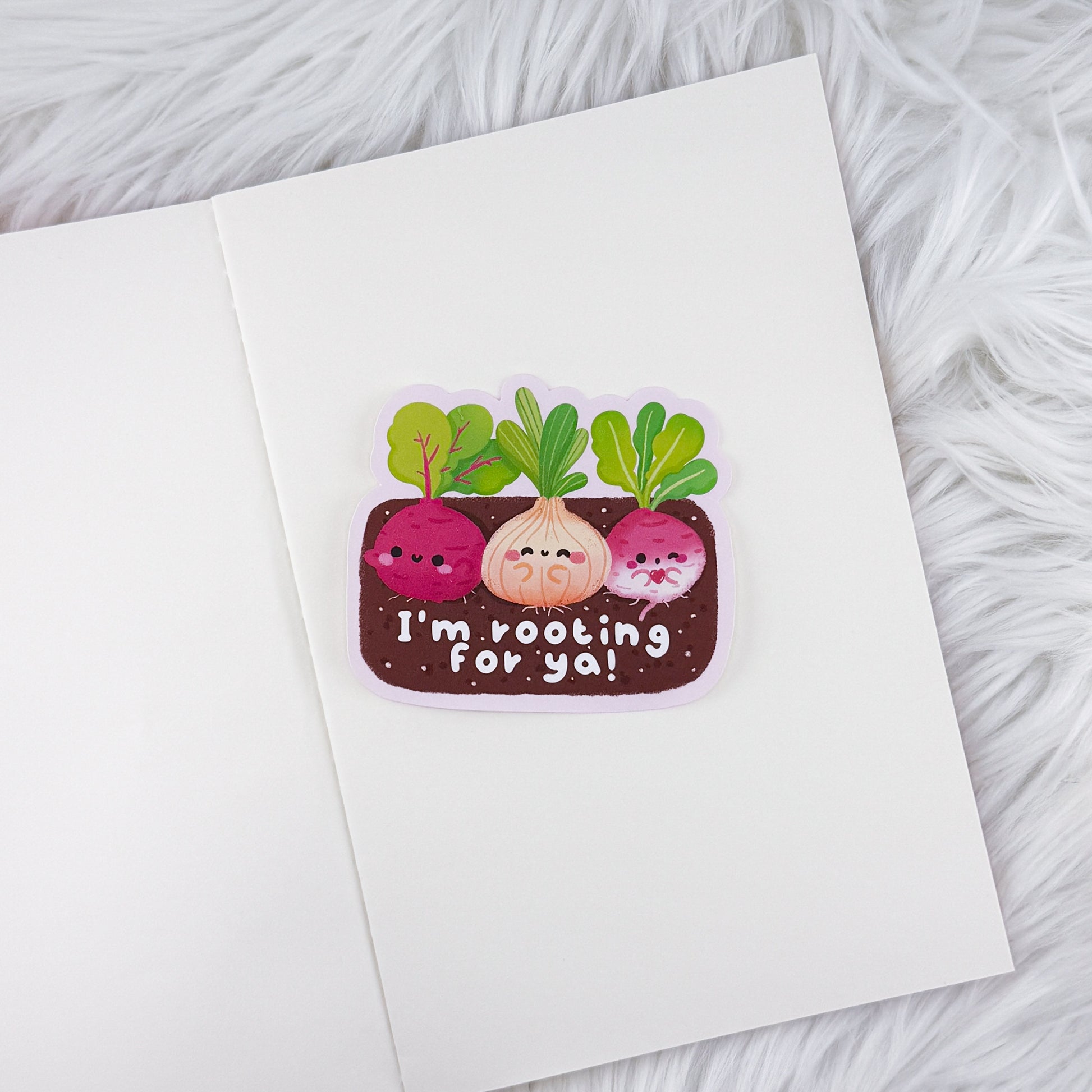 Rooting // Large Matte Deco Sticker for Journals
