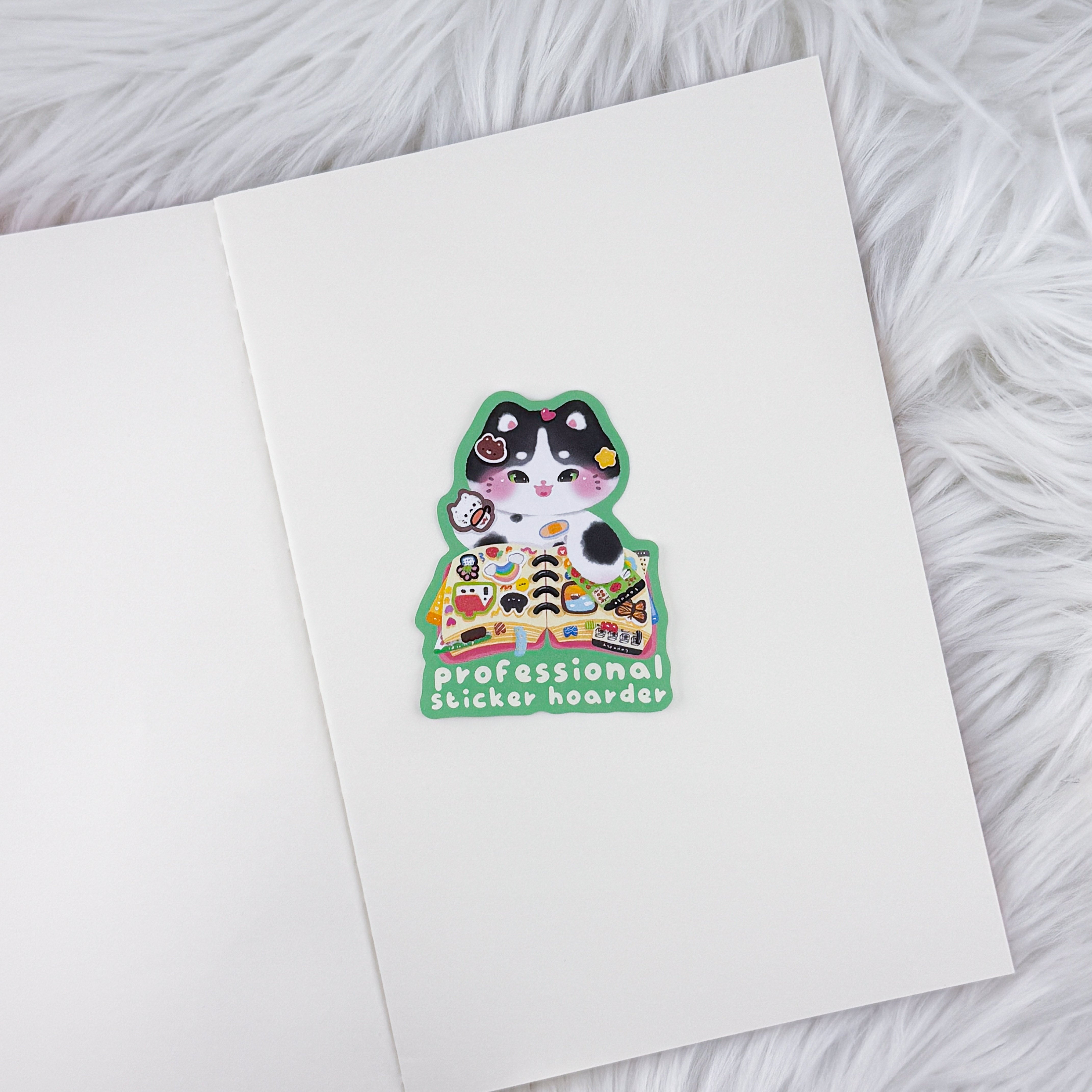 Sticker Hoarder // Large Matte Deco Sticker for Journals