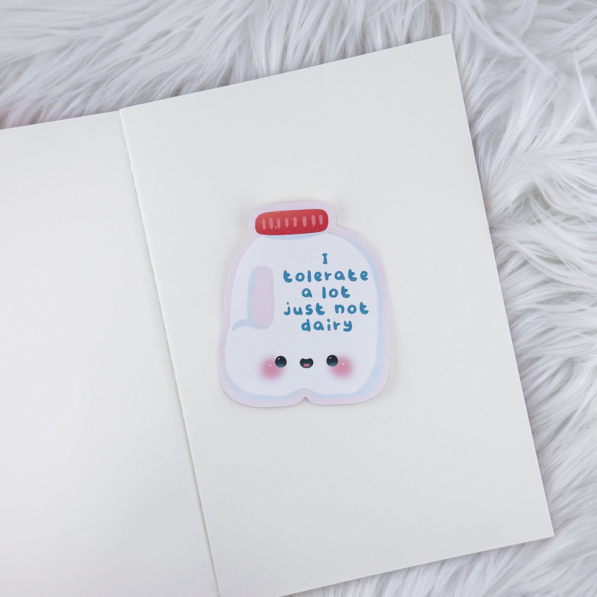 Tolerate Dairy // Large Matte Deco Sticker for Journals