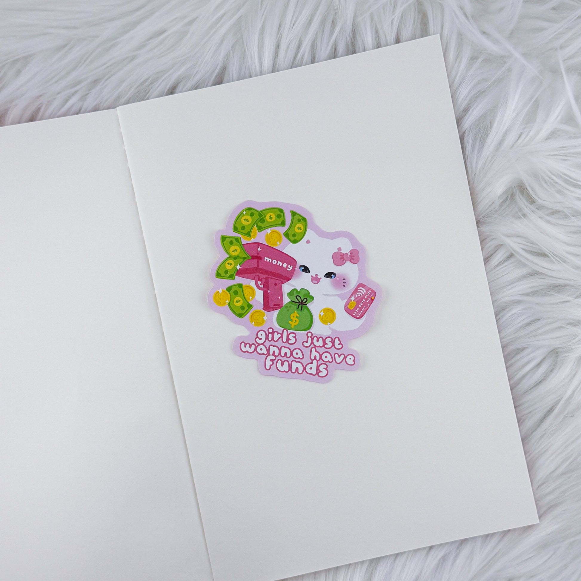 Wanna Have Funds – Journal Deco // Matte Sticker