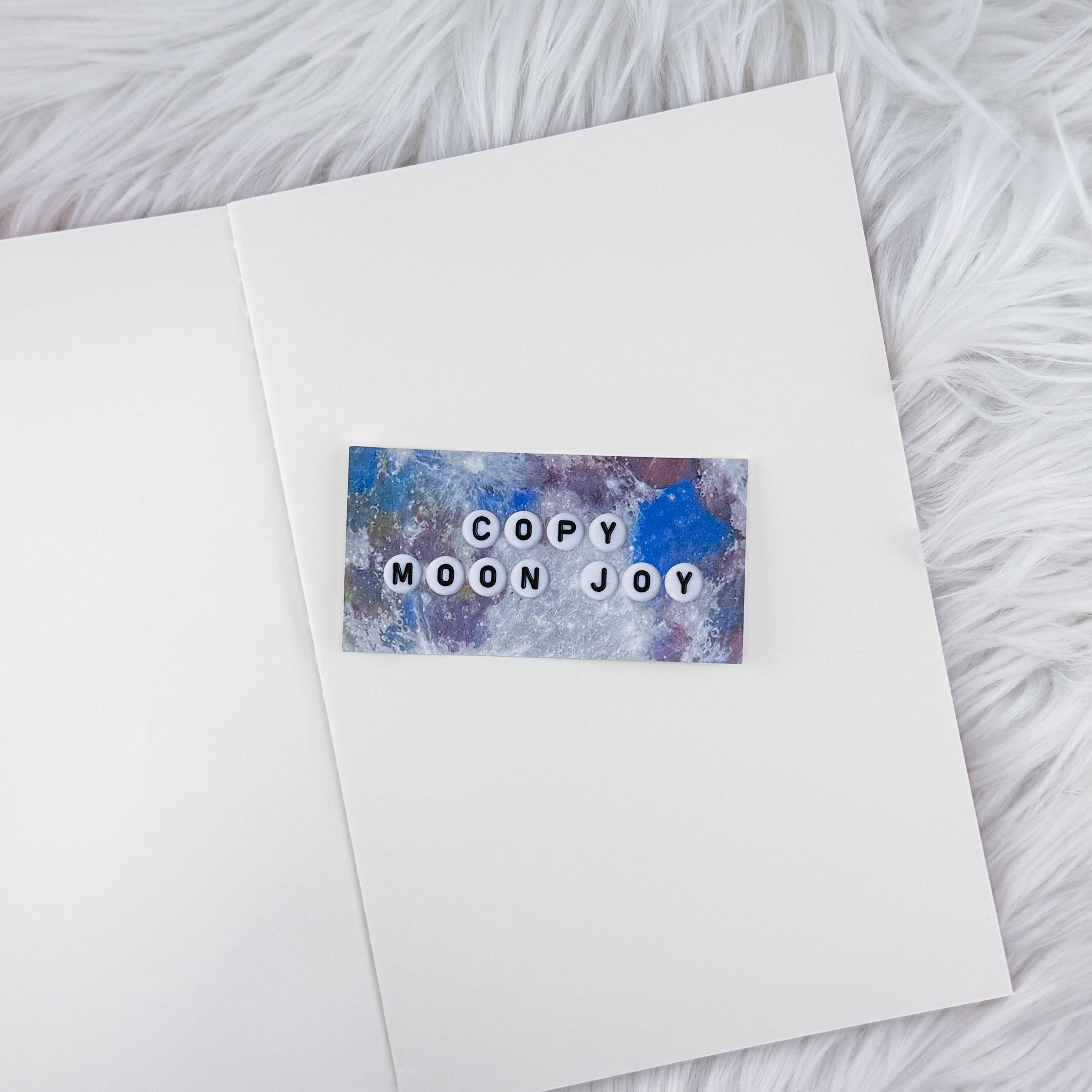 Copy Moon Joy // Large Matte Deco Sticker for Journals