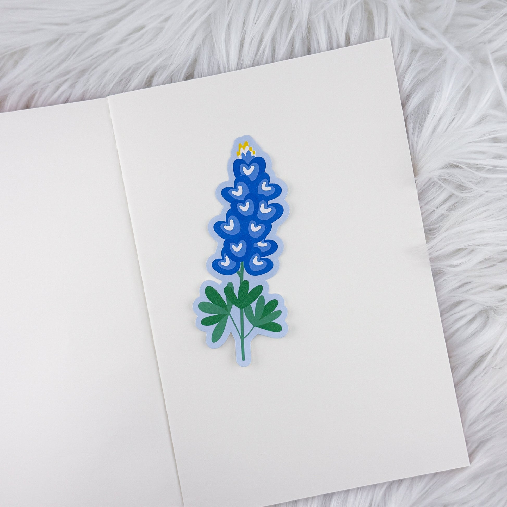 Bluebonnett // Large Matte Deco Sticker for Journals