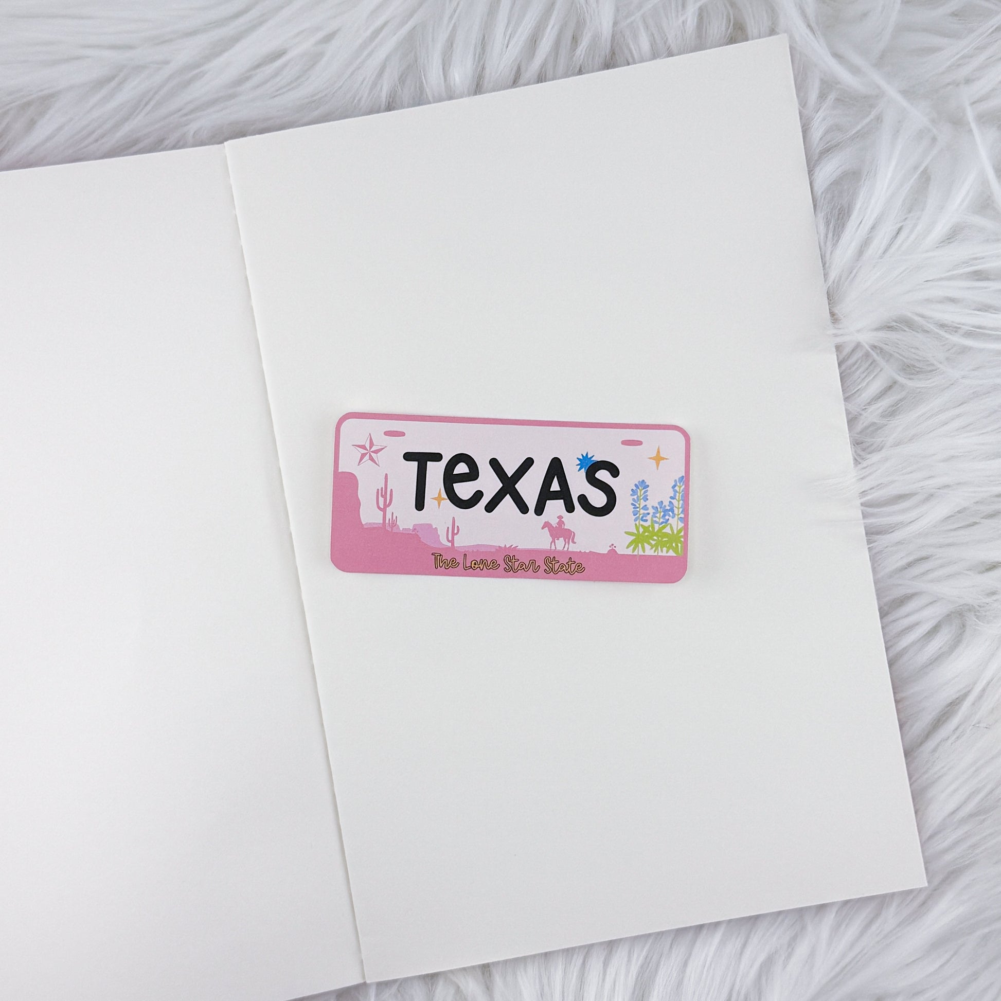 Texas Plate – Journal Deco // Matte Sticker