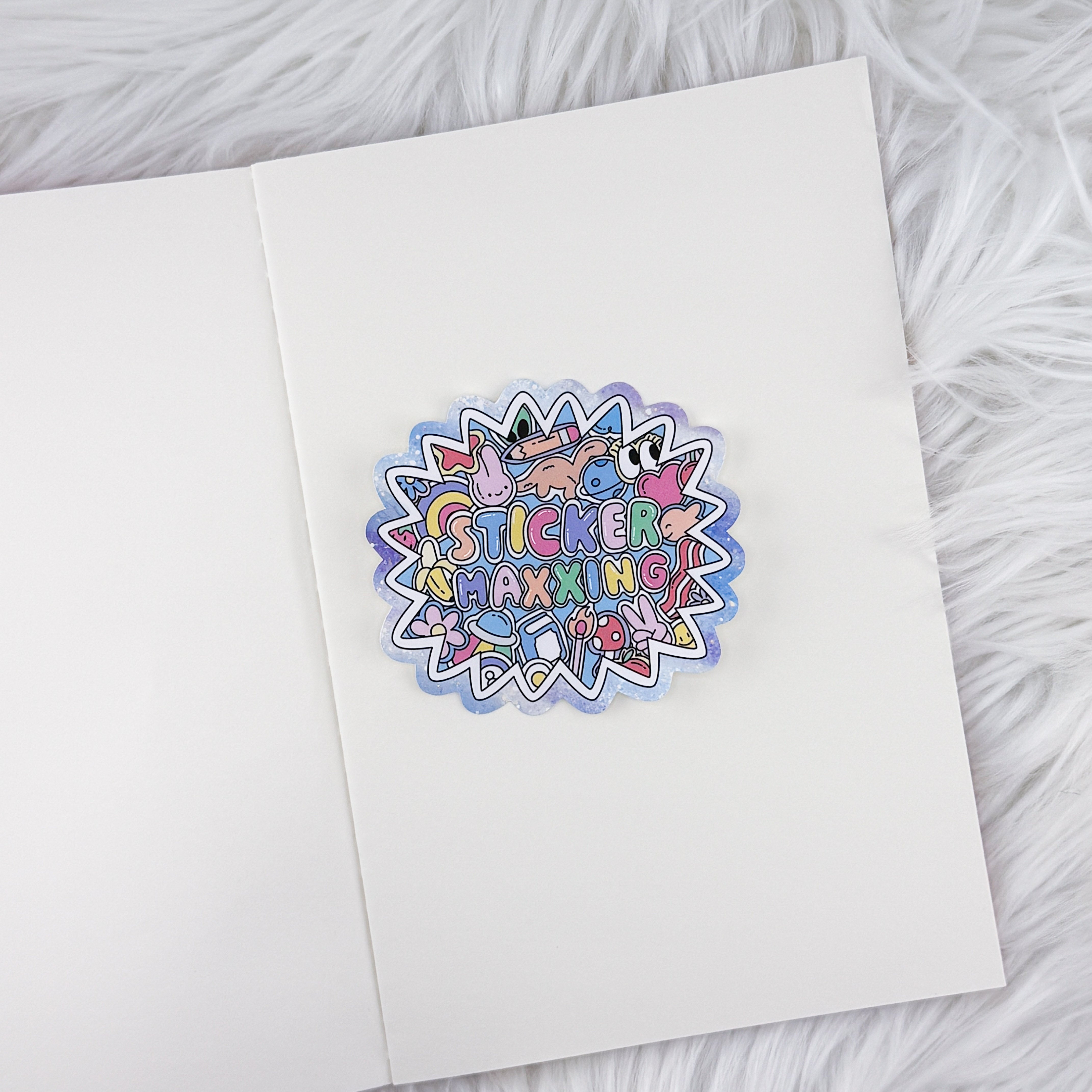 Sticker Maxxing // Large Matte Deco Sticker for Journals