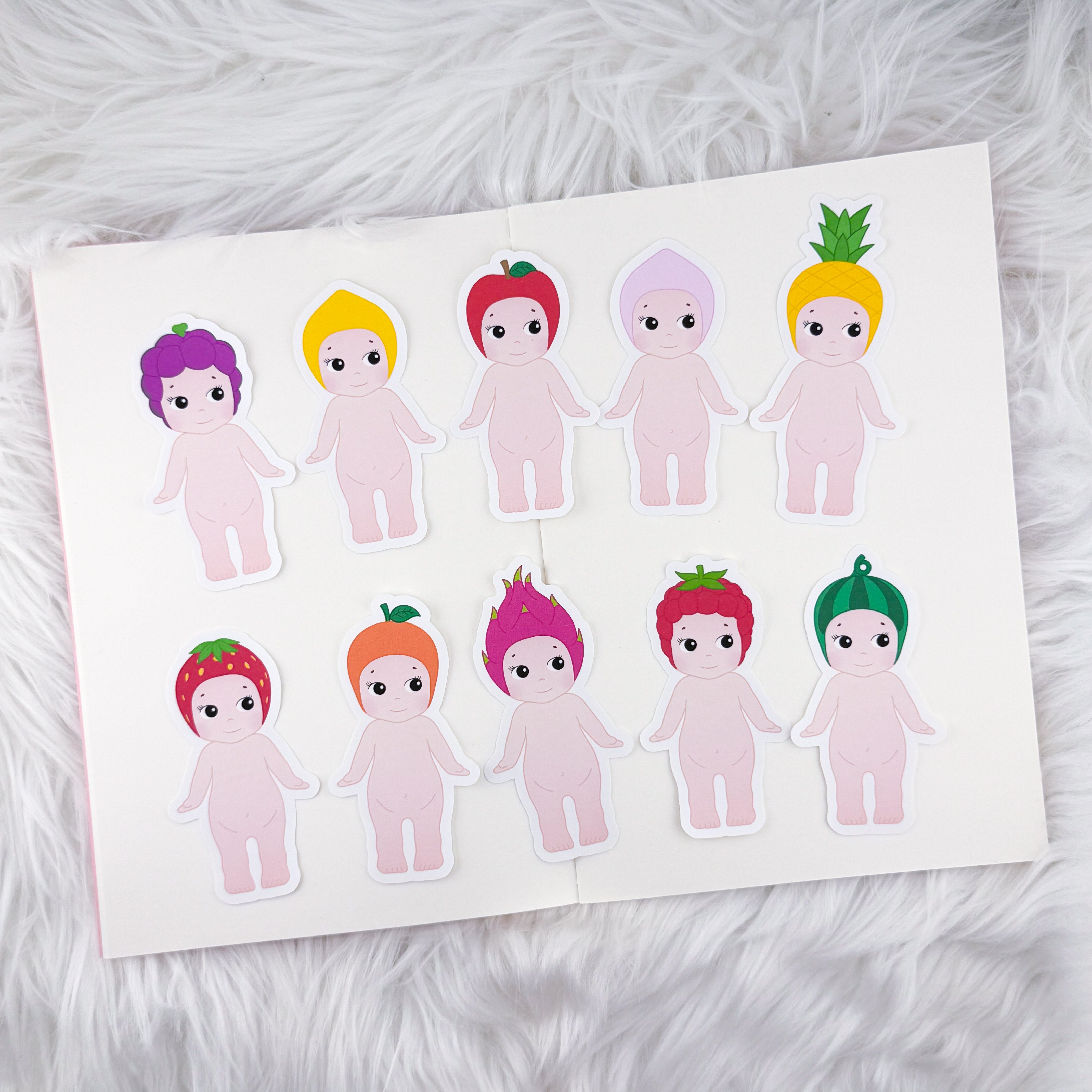Fruit Angel Bundle // Matte Journal Stickers