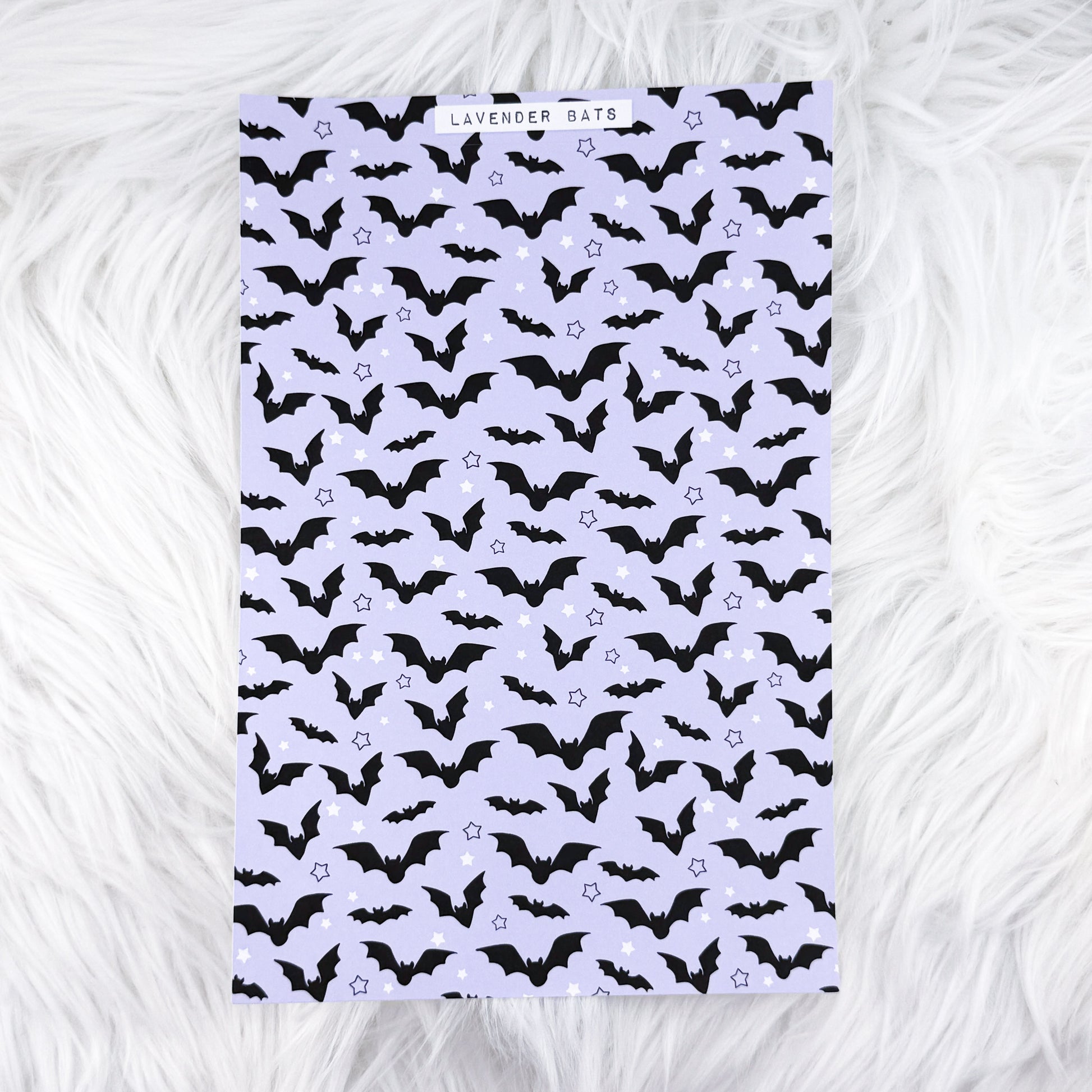 Lavender Bats - A5 Matte Sticker Paper