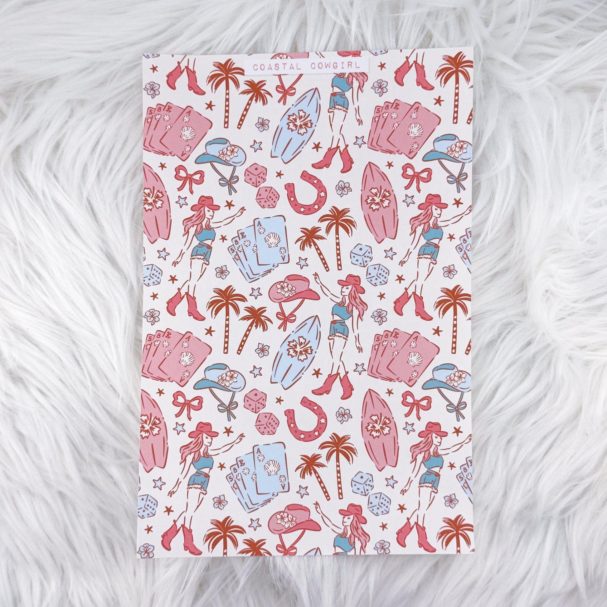 Coastal Cowgirl - A5 Matte Sticker Paper