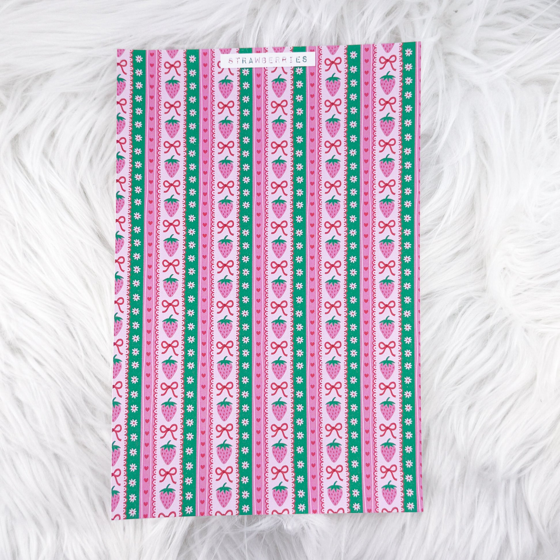 Strawberries - A5 Matte Sticker Paper