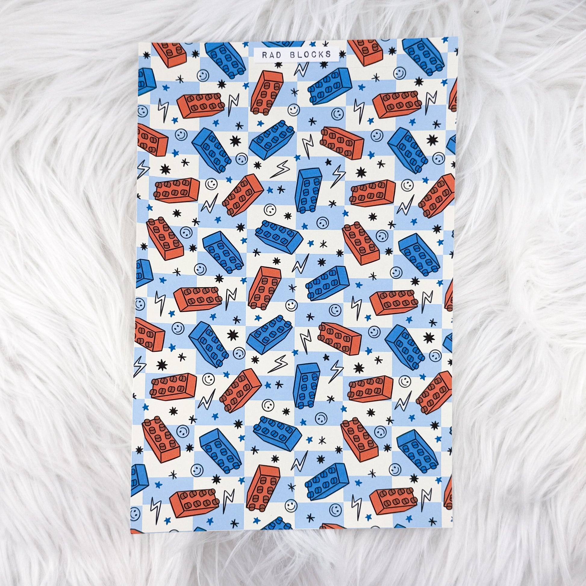 Rad Blocks - A5 Matte Sticker Paper