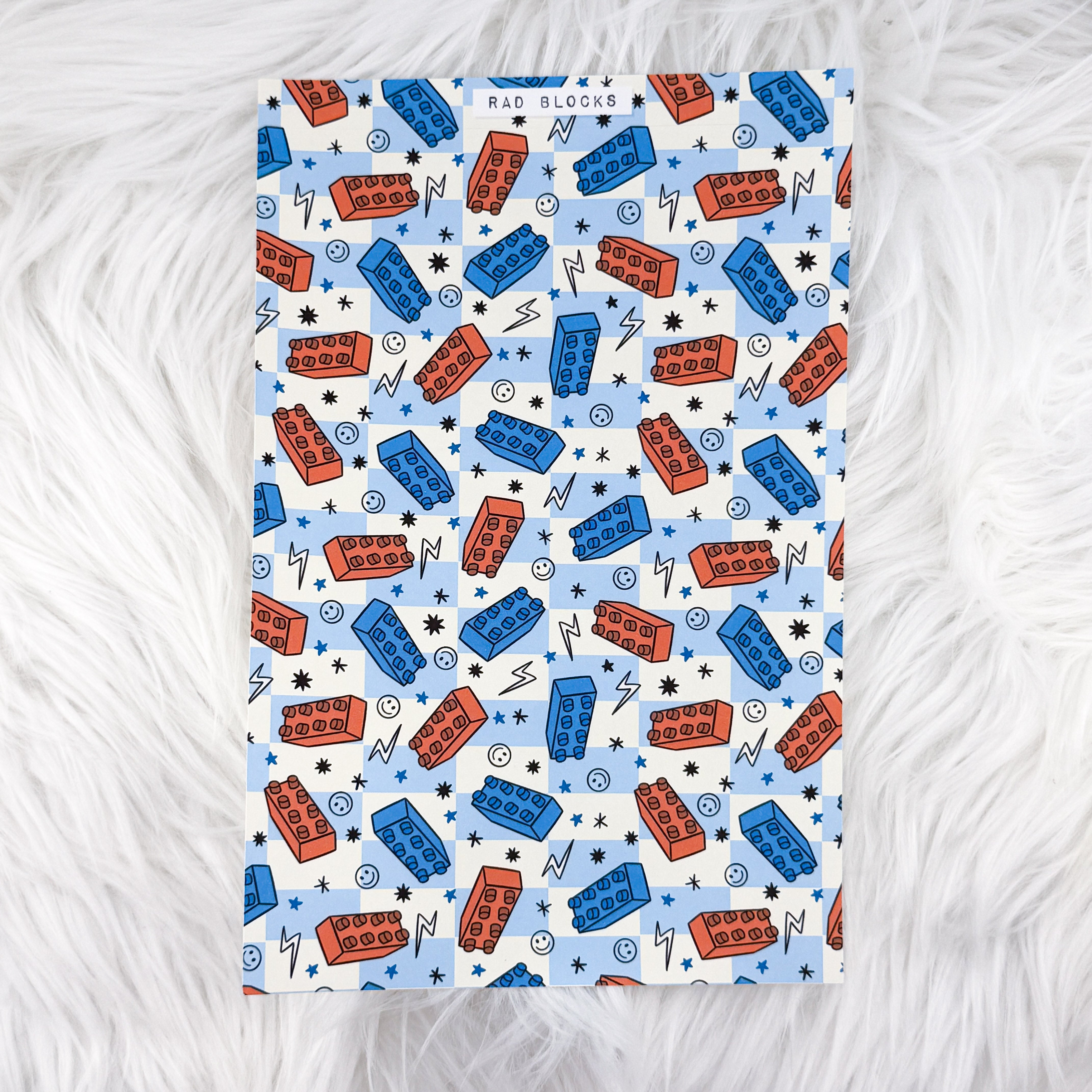Rad Blocks - A5 Matte Sticker Paper