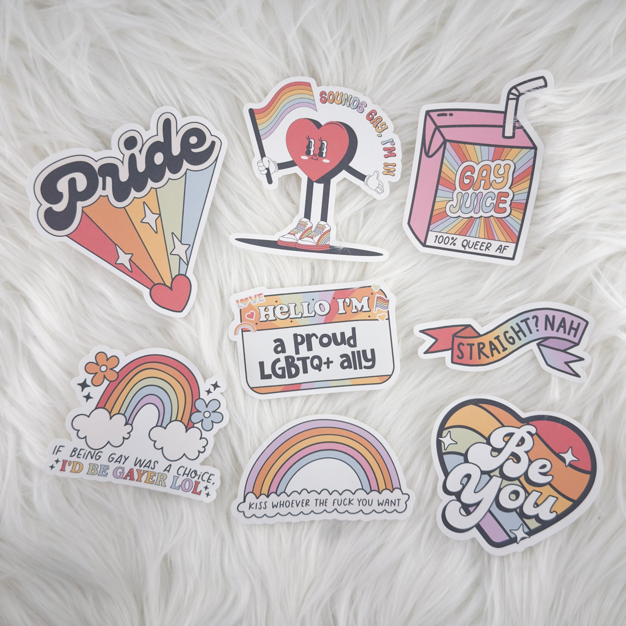 Pride // Large Matte Deco Sticker for Journals