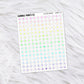 Letter Beads // Matte Reading Journal Stickers