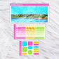 Poolside - Monthly Planner Sticker Kit | Functional & Decorative Monthly Stickers