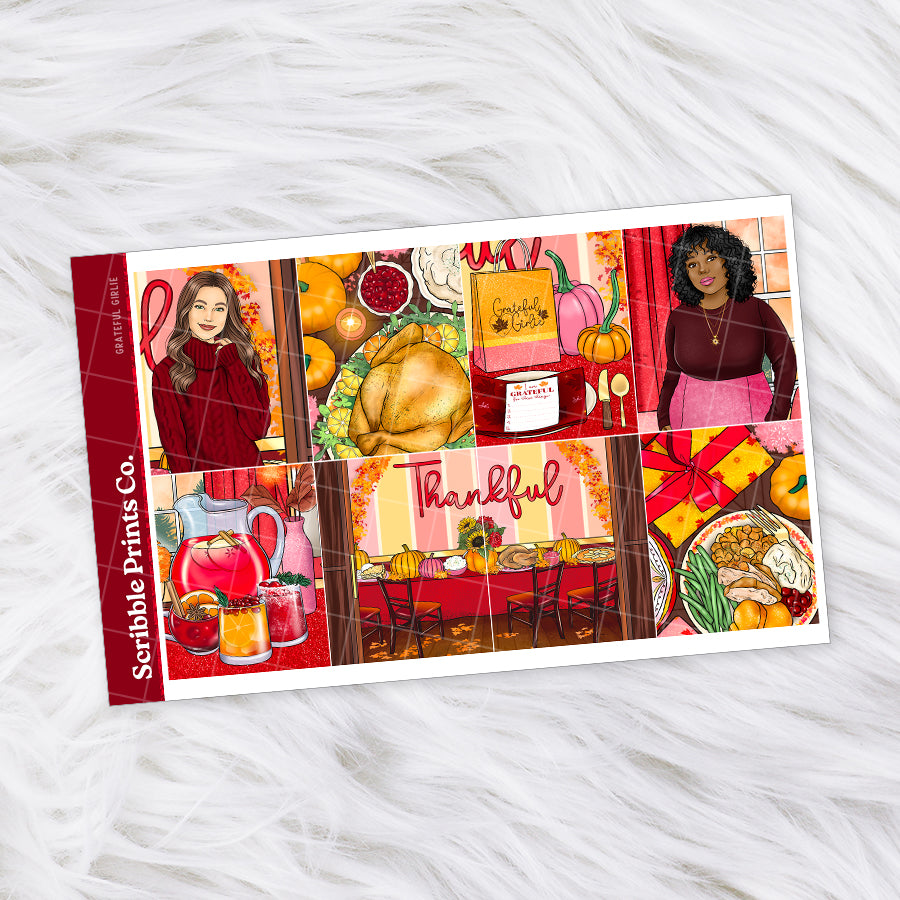 Grateful Girlie – Glossy Weekly Planner Kit