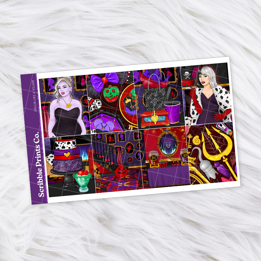 Chillin Like a Villain – Glossy Weekly Planner Kit