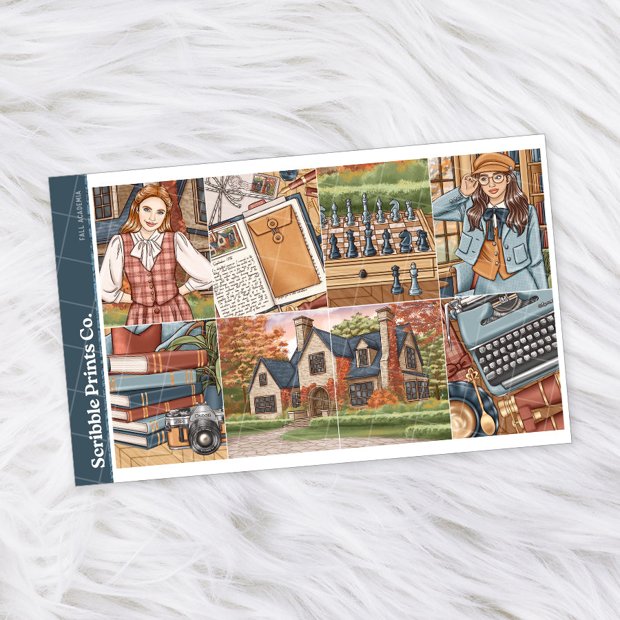 Fall Academia – Glossy Weekly Planner Kit