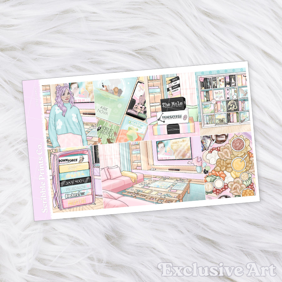 Boardgamer – Glossy Weekly Planner Kit