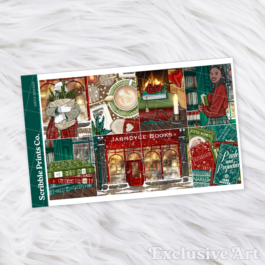 Winter Bookshop – Glossy Weekly Planner Kit