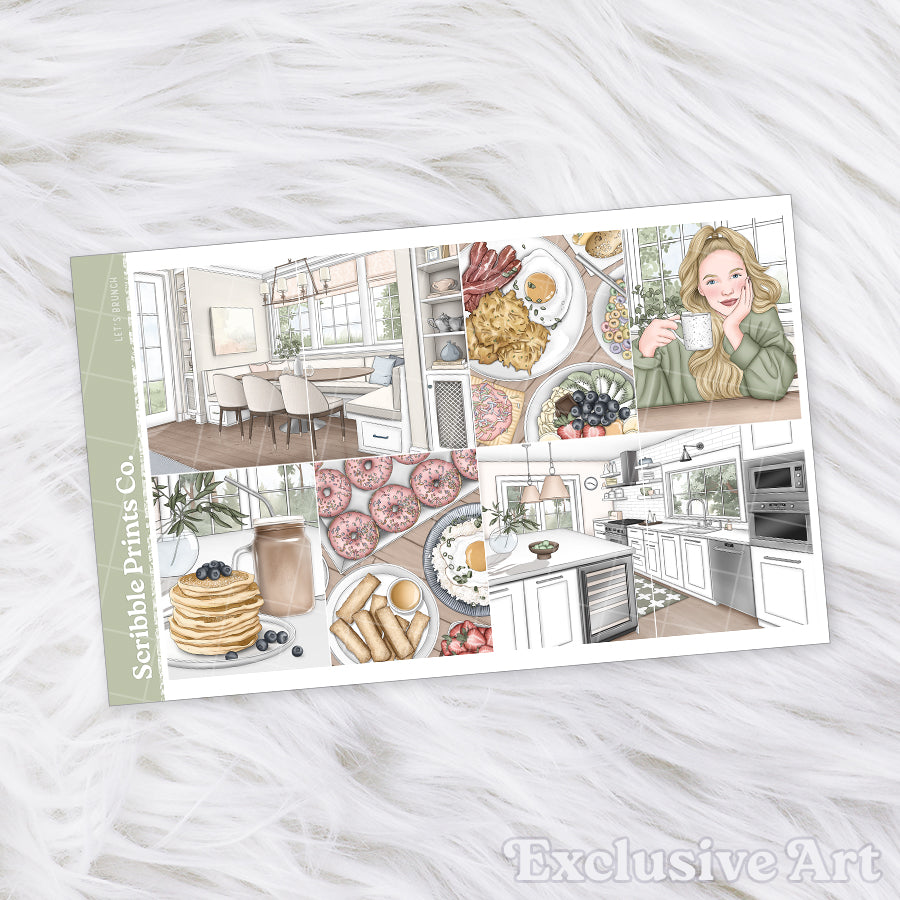 Let’s Brunch – Glossy Weekly Planner Kit