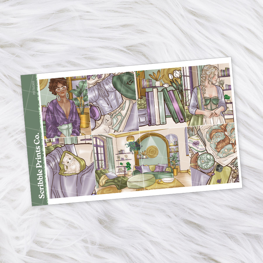 Pistachio – Glossy Weekly Planner Kit