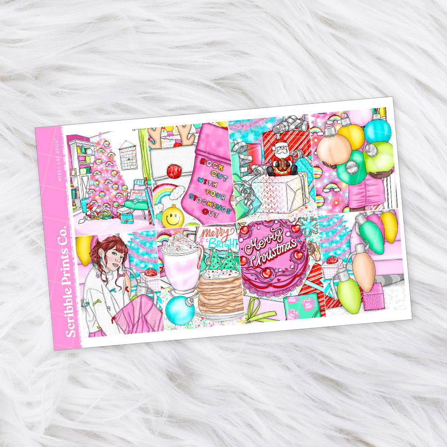 Merry and Bright – Glossy Weekly Planner Kit