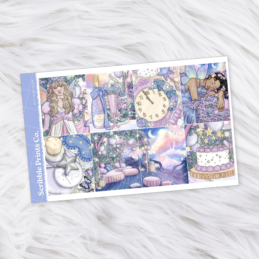 New Years Dream – Glossy Weekly Planner Kit