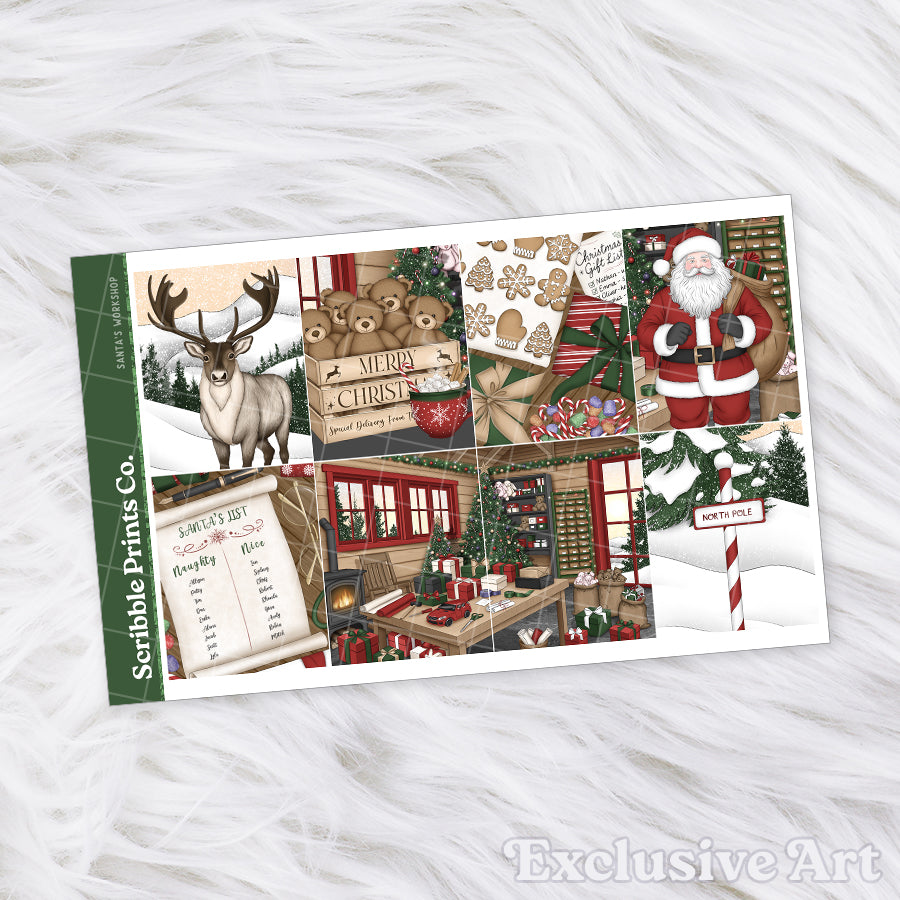 Santa's Workshop – Glossy Weekly Planner Kit
