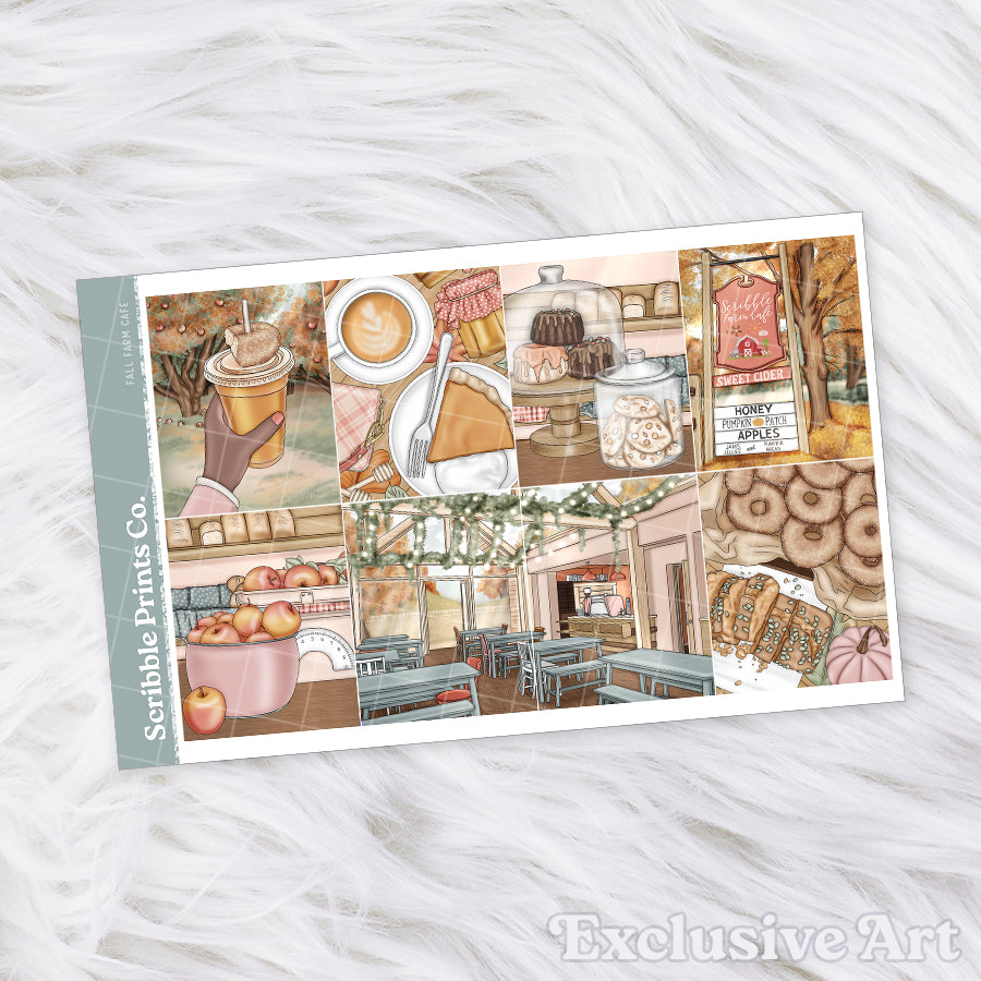 Fall Farm Cafe – Glossy Weekly Planner Kit