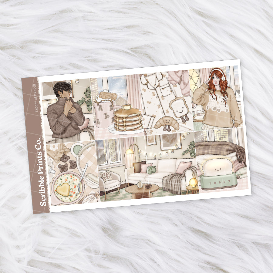 Snoozy Afternoon – Glossy Weekly Planner Kit