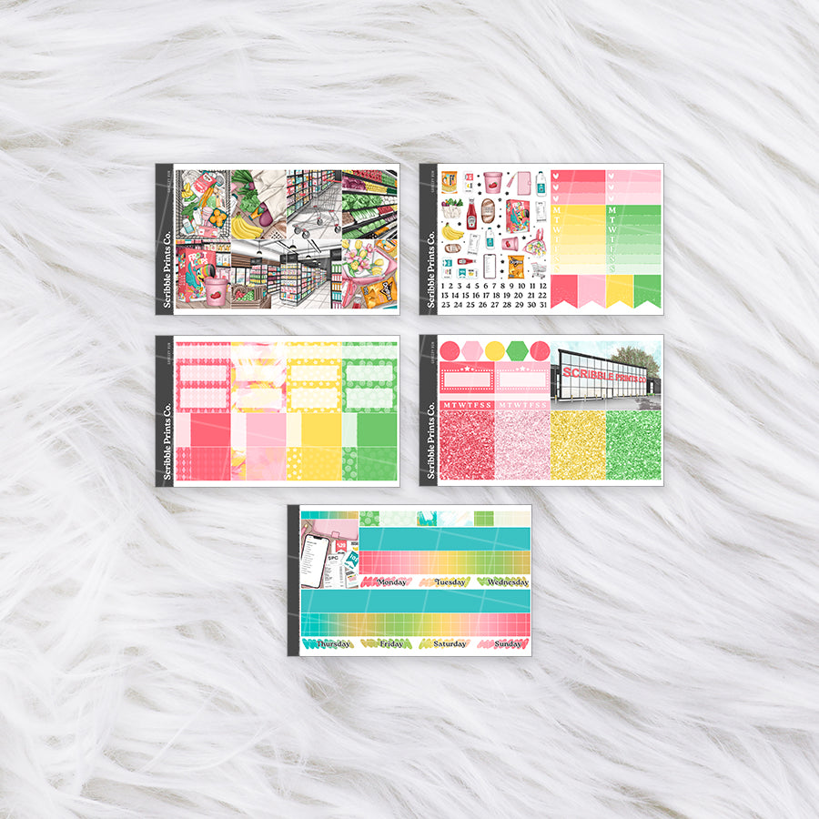 Grocery Run – Glossy Weekly Planner Kit