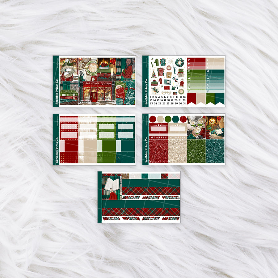 Winter Bookshop – Glossy Weekly Planner KitMini