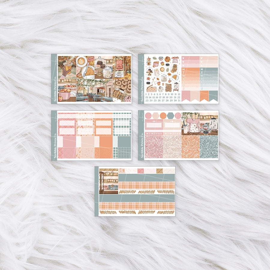 Fall Farm Cafe – Glossy Weekly Planner KitMini