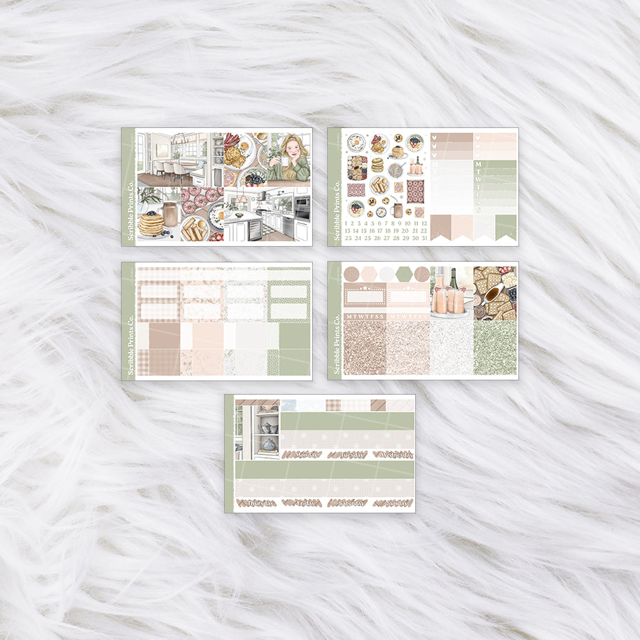 Let’s Brunch – Glossy Weekly Planner KitMini