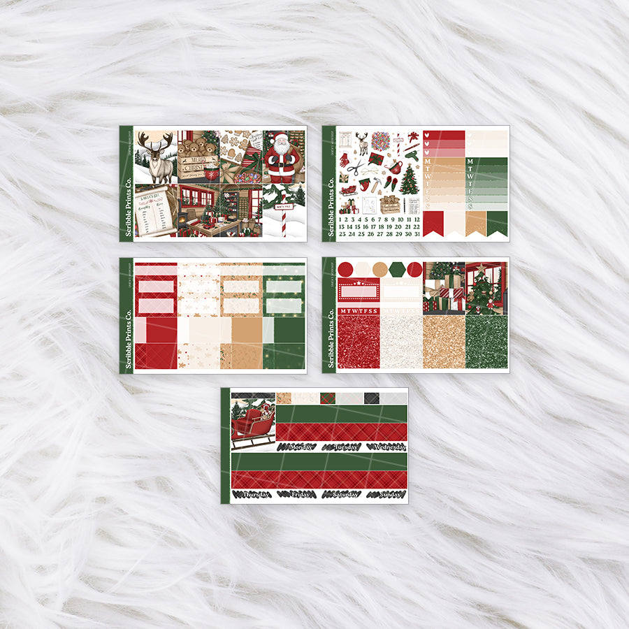 Santa's Workshop – Glossy Weekly Planner KitMini