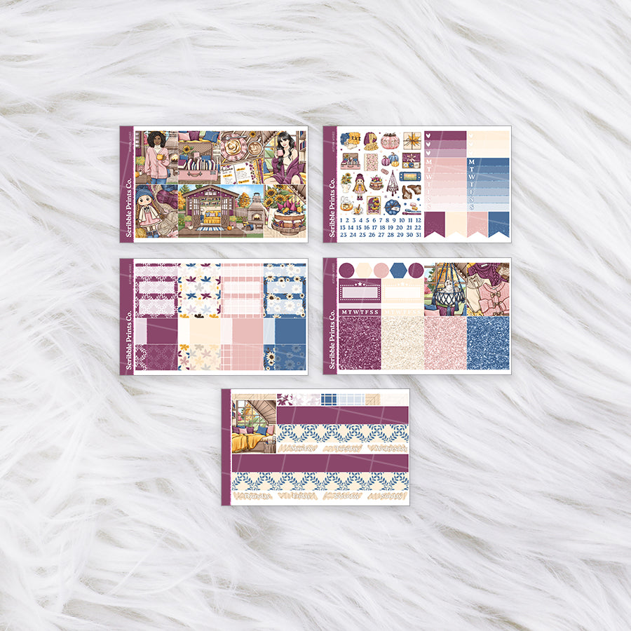Autumn Wishes – Glossy Weekly Planner KitMini