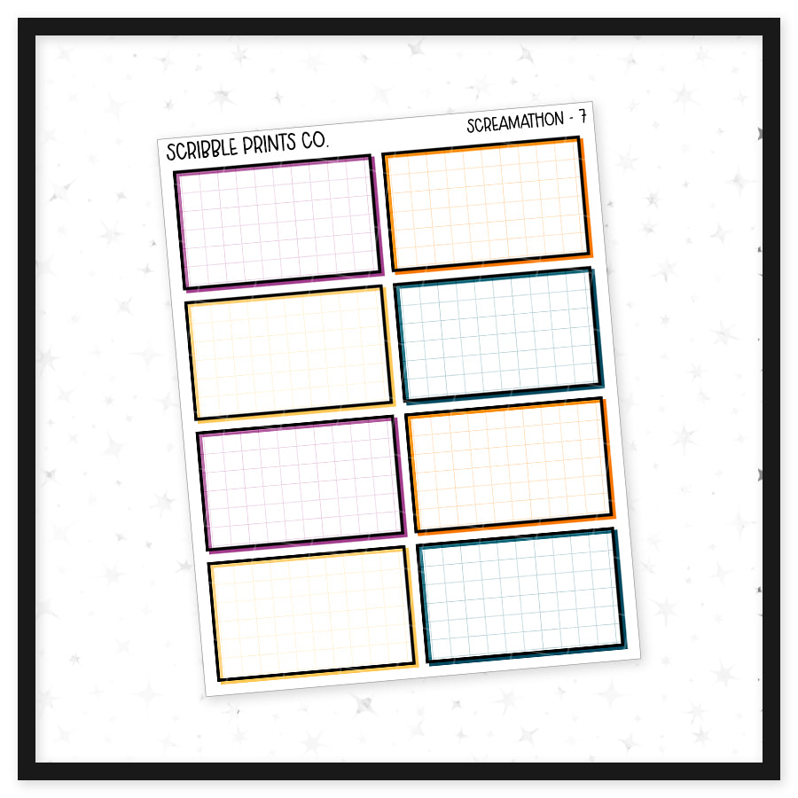 Screamathon // Matte Journal Sticker Collection