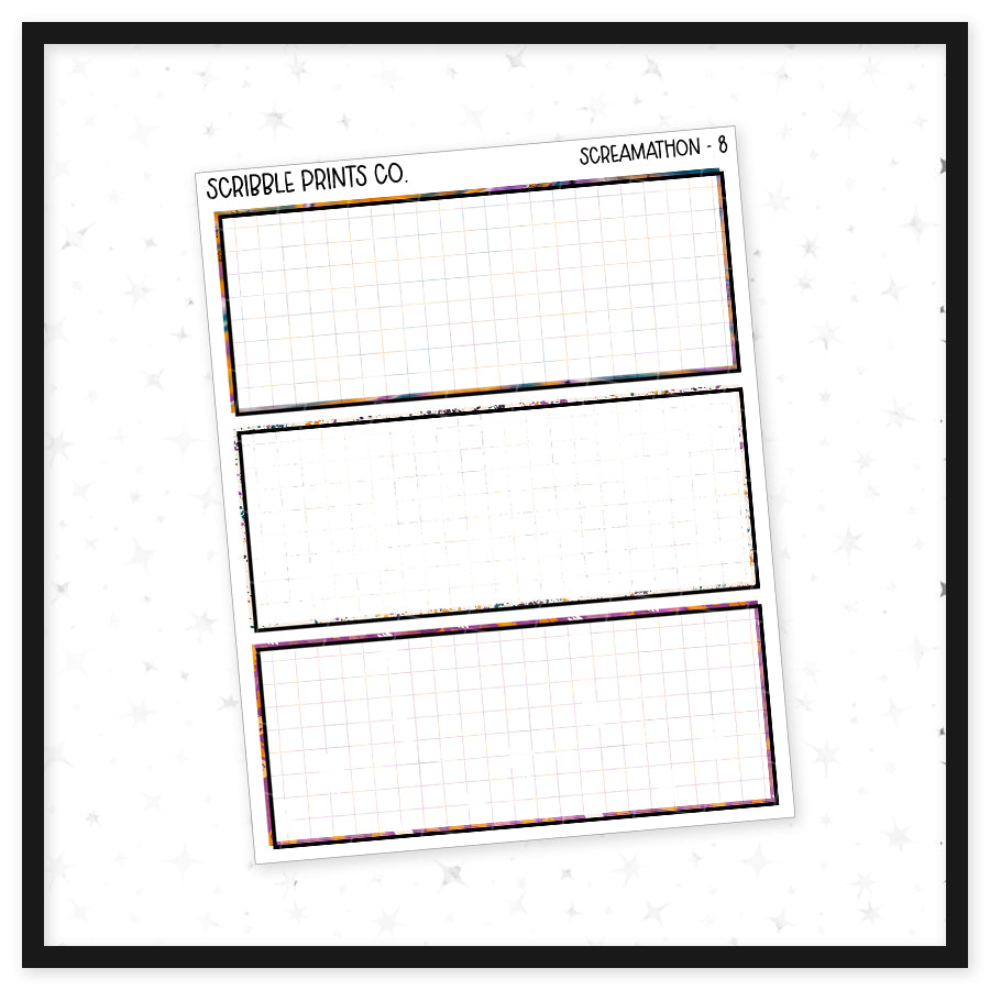 Screamathon // Matte Journal Sticker Collection