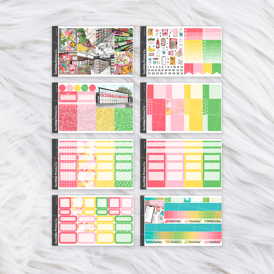 Grocery Run – Glossy Weekly Planner Kit