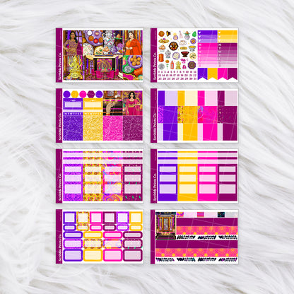 Diwali Dazzle – Glossy Weekly Planner Kit
