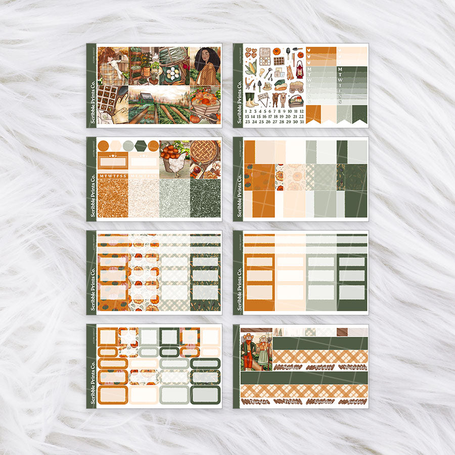 Autumn Harvest – Glossy Weekly Planner KitUltimate